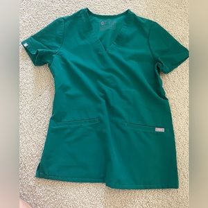 Figs Hunter Green Scrub Set XS